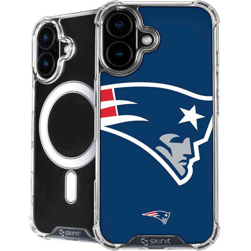 NFL New England Patriots Large Logo iPhone 16 Plus MagSafe Case