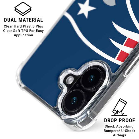 NFL New England Patriots Large Logo iPhone 16 Plus MagSafe Case