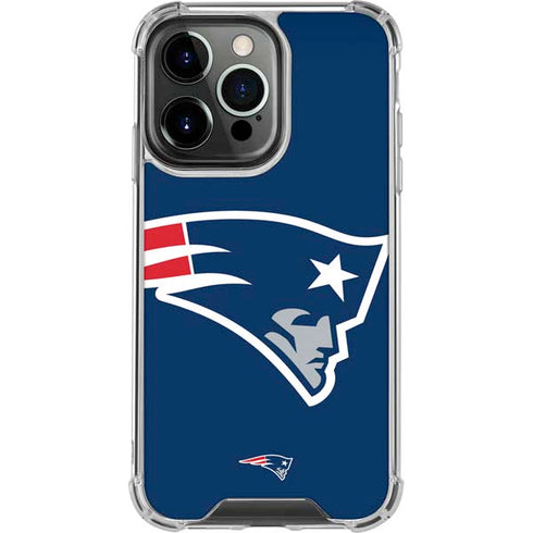 NFL New England Patriots Large Logo iPhone 16 Pro Clear Case