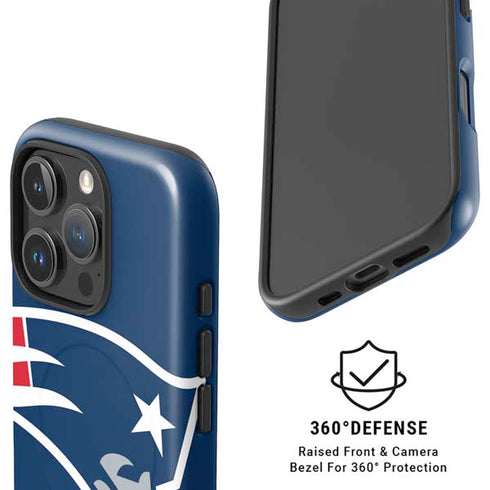 NFL New England Patriots Large Logo iPhone 16 Pro Magsafe Impact Case