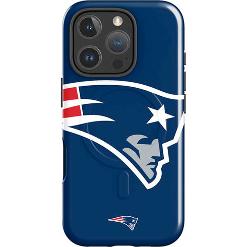 NFL New England Patriots Large Logo iPhone 16 Pro Max Magsafe Impact Case