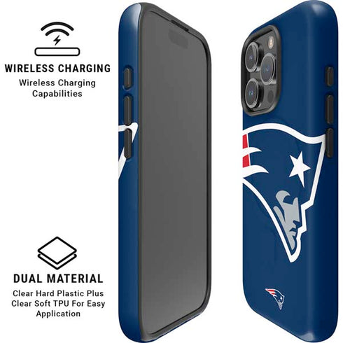 NFL New England Patriots Large Logo iPhone 16 Pro Max Magsafe Impact Case