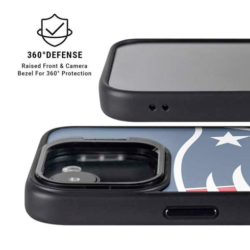 NFL New England Patriots Large Logo iPhone 16e Kickstand Case