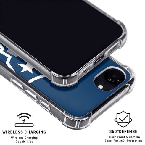 NFL New England Patriots Large Logo iPhone 16e Clear Case