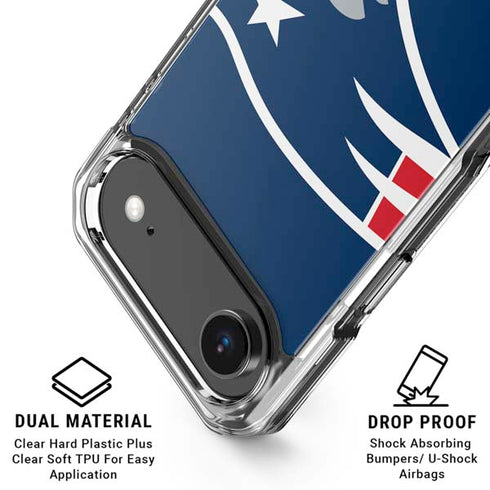 NFL New England Patriots Large Logo iPhone 17 Air Clear Case