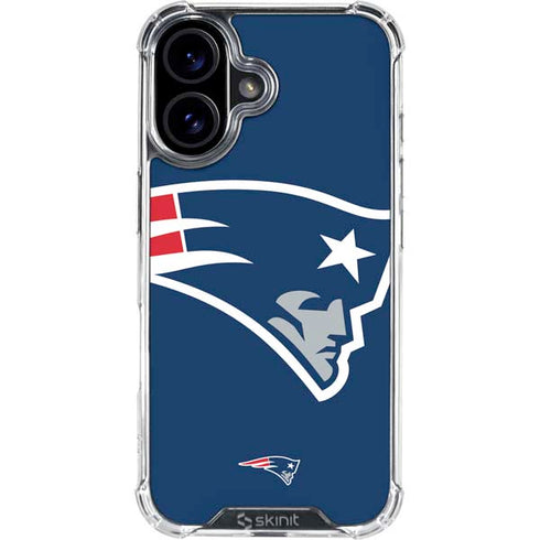 NFL New England Patriots Large Logo iPhone 17 Clear Case