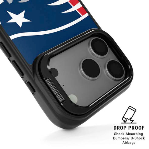 NFL New England Patriots Large Logo iPhone 17 Pro Kickstand Case