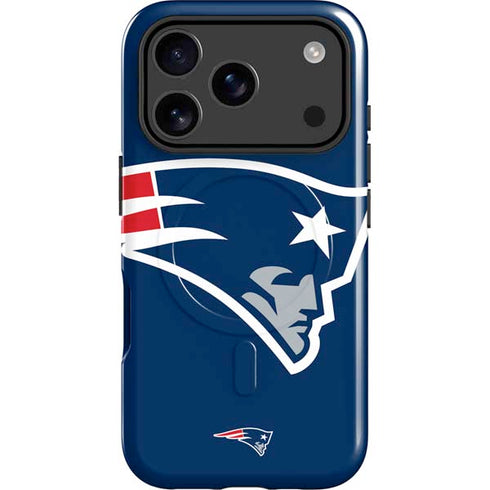 NFL New England Patriots Large Logo iPhone 17 Pro Magsafe Impact Case