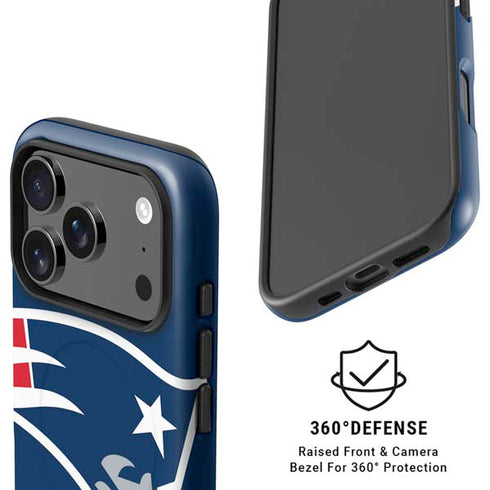 NFL New England Patriots Large Logo iPhone 17 Pro Magsafe Impact Case