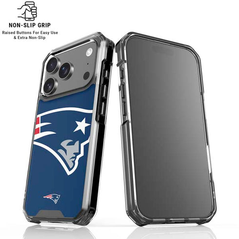 NFL New England Patriots Large Logo iPhone 18 Pro Clear Case