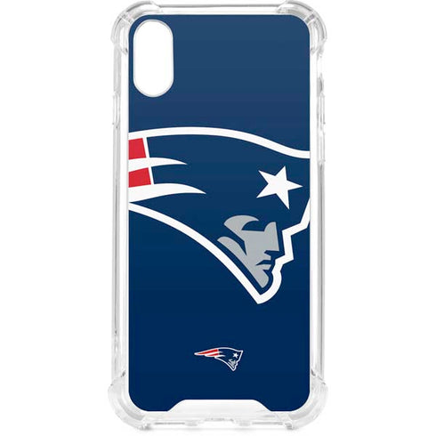 NFL New England Patriots Large Logo iPhone XS Clear Case