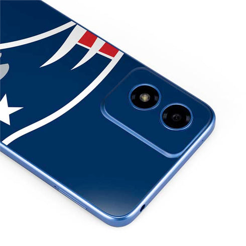 NFL New England Patriots Large Logo Moto G Play 4G (2024) Skin