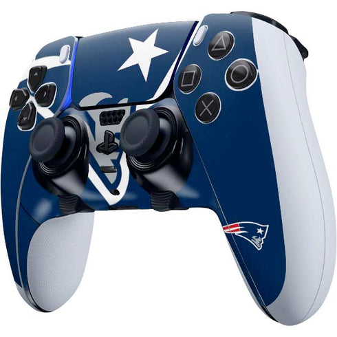 NFL New England Patriots Large Logo PS5 DualSense Edge Pro Controller Skin