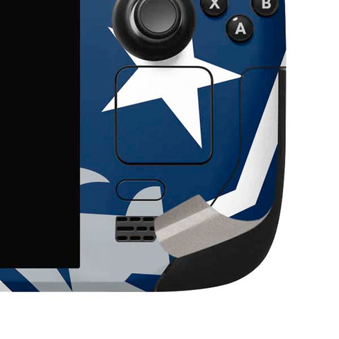 NFL New England Patriots Large Logo Steam Deck Handheld Gaming Computer OLED Skin