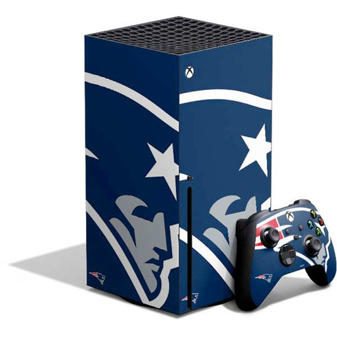 NFL New England Patriots Large Logo Xbox Series X Bundle Skin