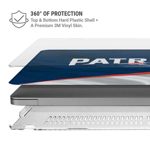 NFL New England Patriots MacBook Pro 14in (2021-24) Case plus Skin