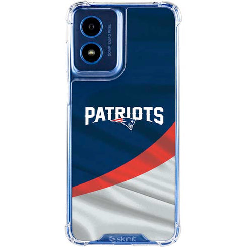 NFL New England Patriots Moto G 5G (2024) Clear Case