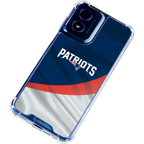 NFL New England Patriots Moto G 5G (2024) Clear Case
