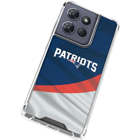 NFL New England Patriots Moto G Play 5G (2025) Clear Case