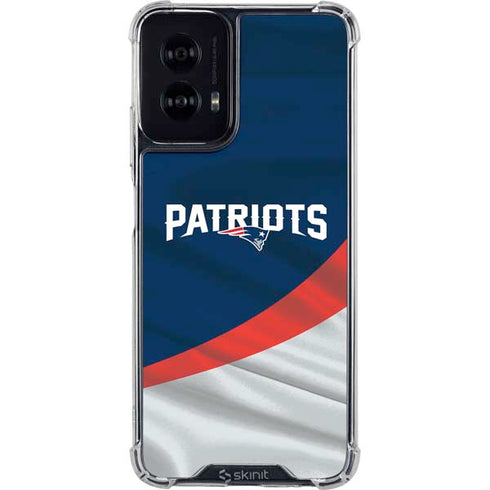 NFL New England Patriots Moto G Power 5G (2024) Clear Case