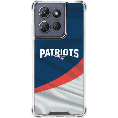 NFL New England Patriots Moto G Power 5G (2025) Clear Case