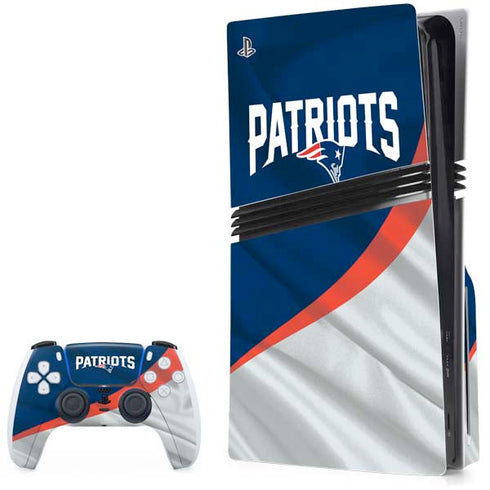 NFL New England Patriots PS5 Pro Disk Bundle Skin