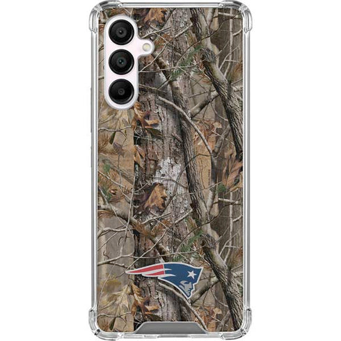 NFL New England Patriots Realtree AP Camo Galaxy A16 5G Clear Case