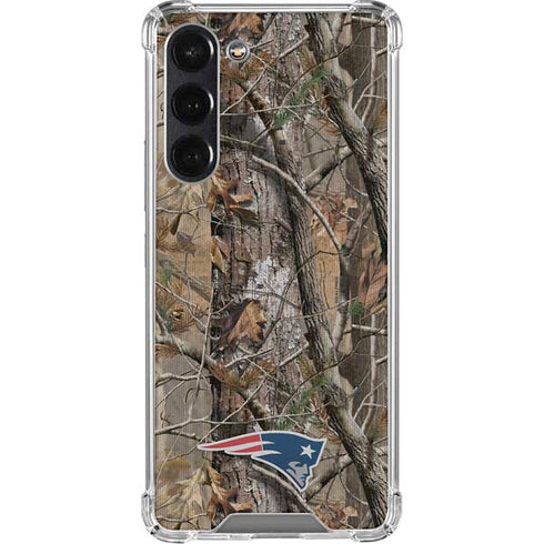 NFL New England Patriots Realtree AP Camo Galaxy S24 FE Clear Case