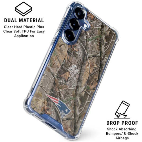 NFL New England Patriots Realtree AP Camo Galaxy S25 Plus Clear Case