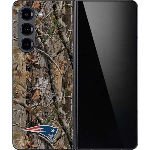 NFL New England Patriots Realtree AP Camo Galaxy Z Fold5 5G Skin