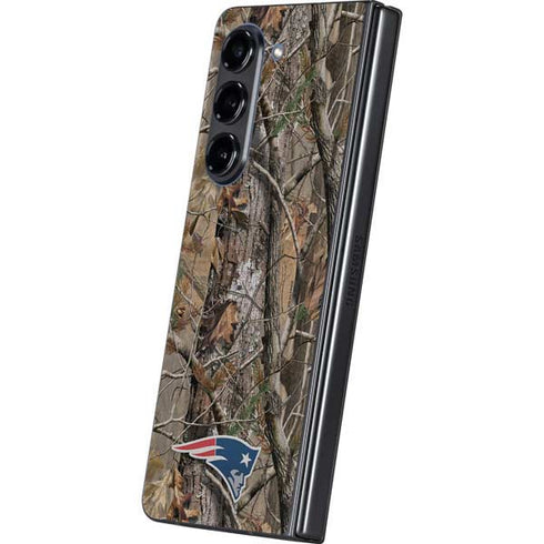 NFL New England Patriots Realtree AP Camo Galaxy Z Fold5 5G Skin