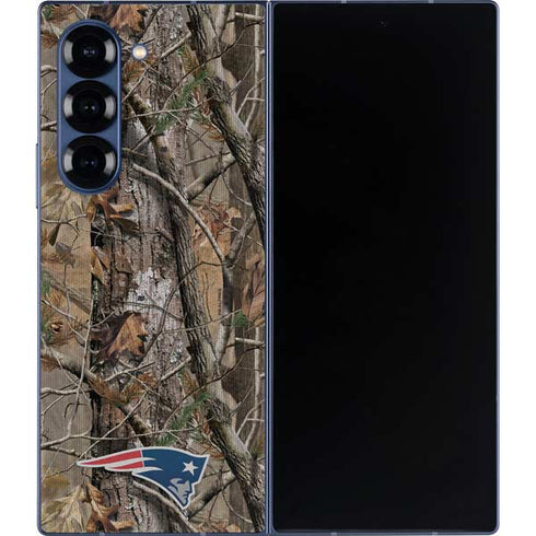 NFL New England Patriots Realtree AP Camo Galaxy Z Fold6 Skin