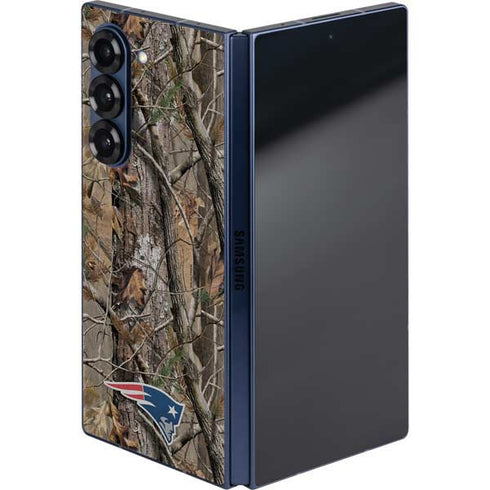 NFL New England Patriots Realtree AP Camo Galaxy Z Fold6 Skin