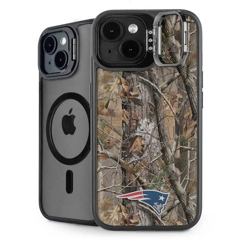 NFL New England Patriots Realtree AP Camo iPhone 14 Kickstand Case
