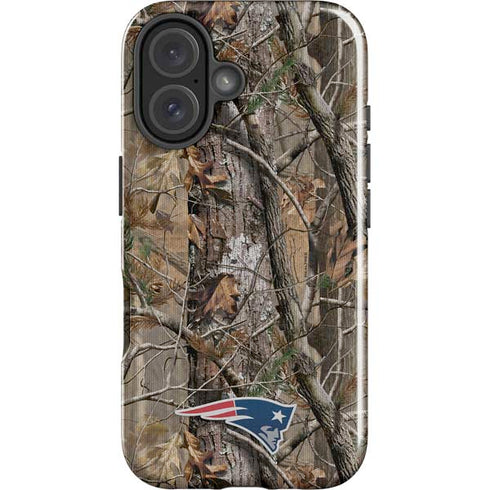 NFL New England Patriots Realtree AP Camo iPhone 16 Impact Case