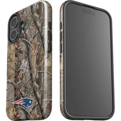 NFL New England Patriots Realtree AP Camo iPhone 16 Impact Case