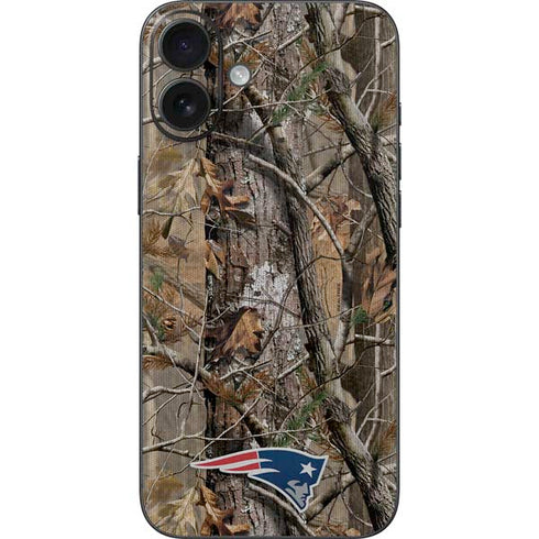 NFL New England Patriots Realtree AP Camo iPhone 16 Plus Skin