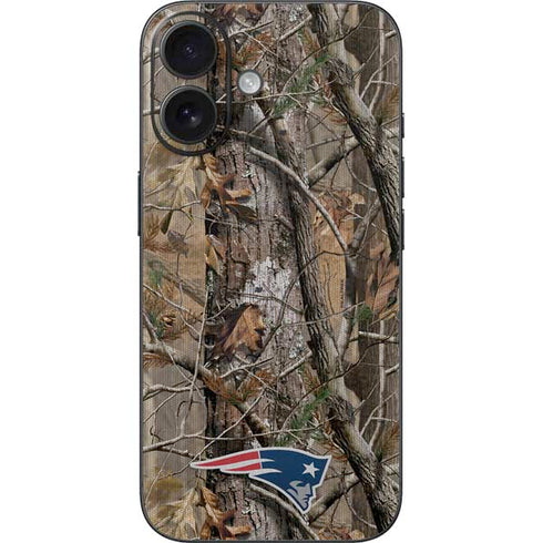 NFL New England Patriots Realtree AP Camo iPhone 16 Skin