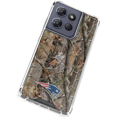 NFL New England Patriots Realtree AP Camo Moto G Play 5G (2025) Clear Case