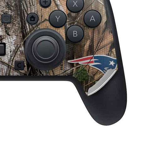 NFL New England Patriots Realtree AP Camo Nintendo Switch 2 (2025) Pro Controller Skin