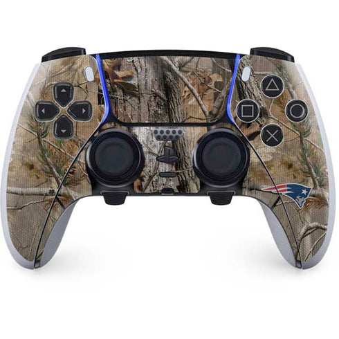 NFL New England Patriots Realtree AP Camo PS5 DualSense Edge Pro Controller Skin