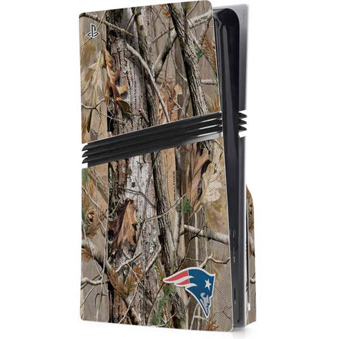 NFL New England Patriots Realtree AP Camo PS5 Pro Disk Console Skin