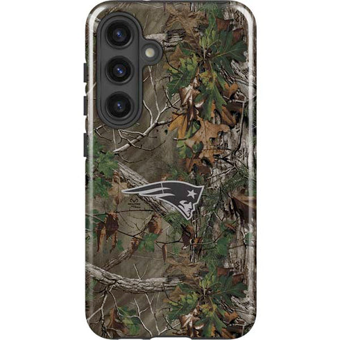 NFL New England Patriots Realtree Xtra Green Camo Galaxy S25 Plus Impact Case