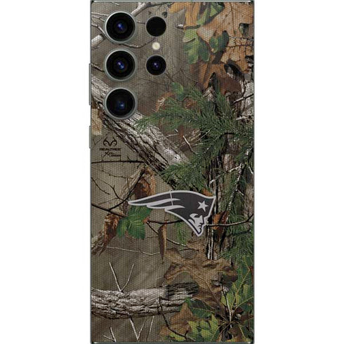 NFL New England Patriots Realtree Xtra Green Camo Galaxy S24 Ultra Skin
