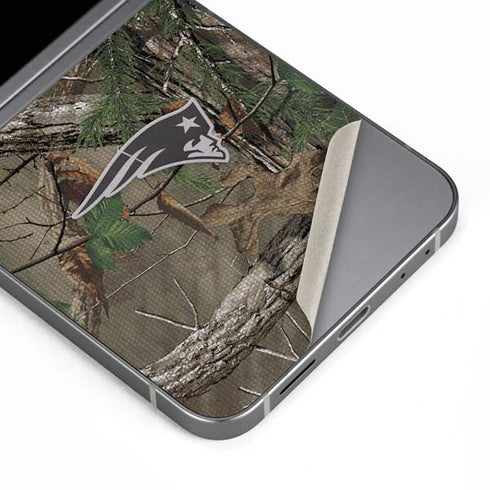 NFL New England Patriots Realtree Xtra Green Camo Galaxy Z Flip6 Skin