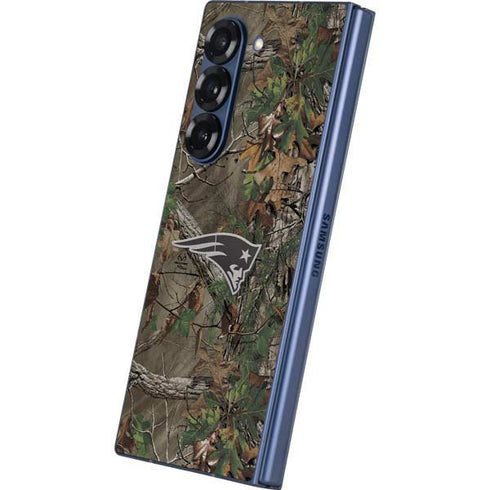 NFL New England Patriots Realtree Xtra Green Camo Galaxy Z Fold6 Skin