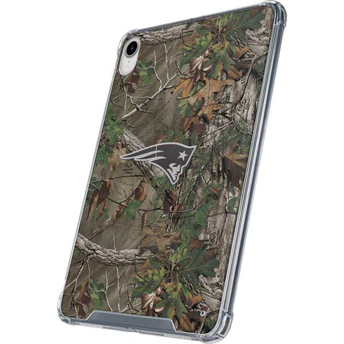 NFL New England Patriots Realtree Xtra Green Camo iPad 11th Gen (2025) Clear Case