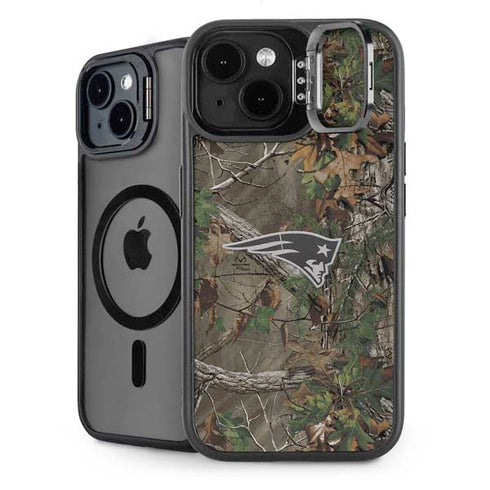 NFL New England Patriots Realtree Xtra Green Camo iPhone 13 Kickstand Case