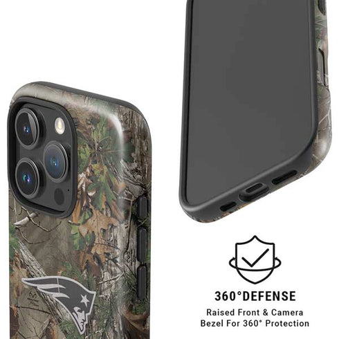 NFL New England Patriots Realtree Xtra Green Camo iPhone 16 Pro Magsafe Impact Case