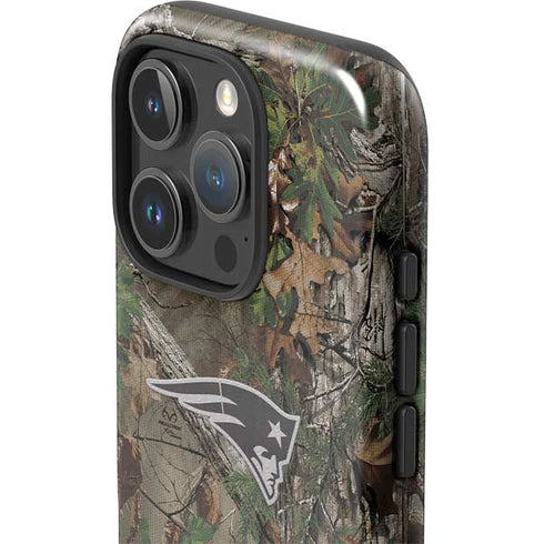 NFL New England Patriots Realtree Xtra Green Camo iPhone 16 Pro Max Impact Case